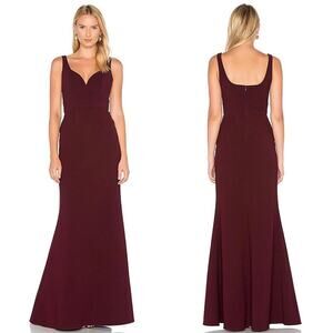 Jill Stuart Sweetheart Neck Gown in Raisin size 2